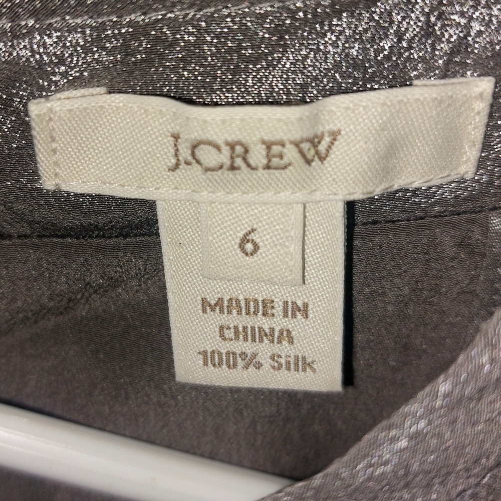 🌷3/$20🌷NWOT J.Crew Metallic Sleeveless Halter Top - Picture 4 of 4